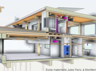 Ecole maternelle Jules Ferry à Montfermeil -REF 10 Bim Manager à Paris pour une construction biosourcées avec les matériaux biosourcés